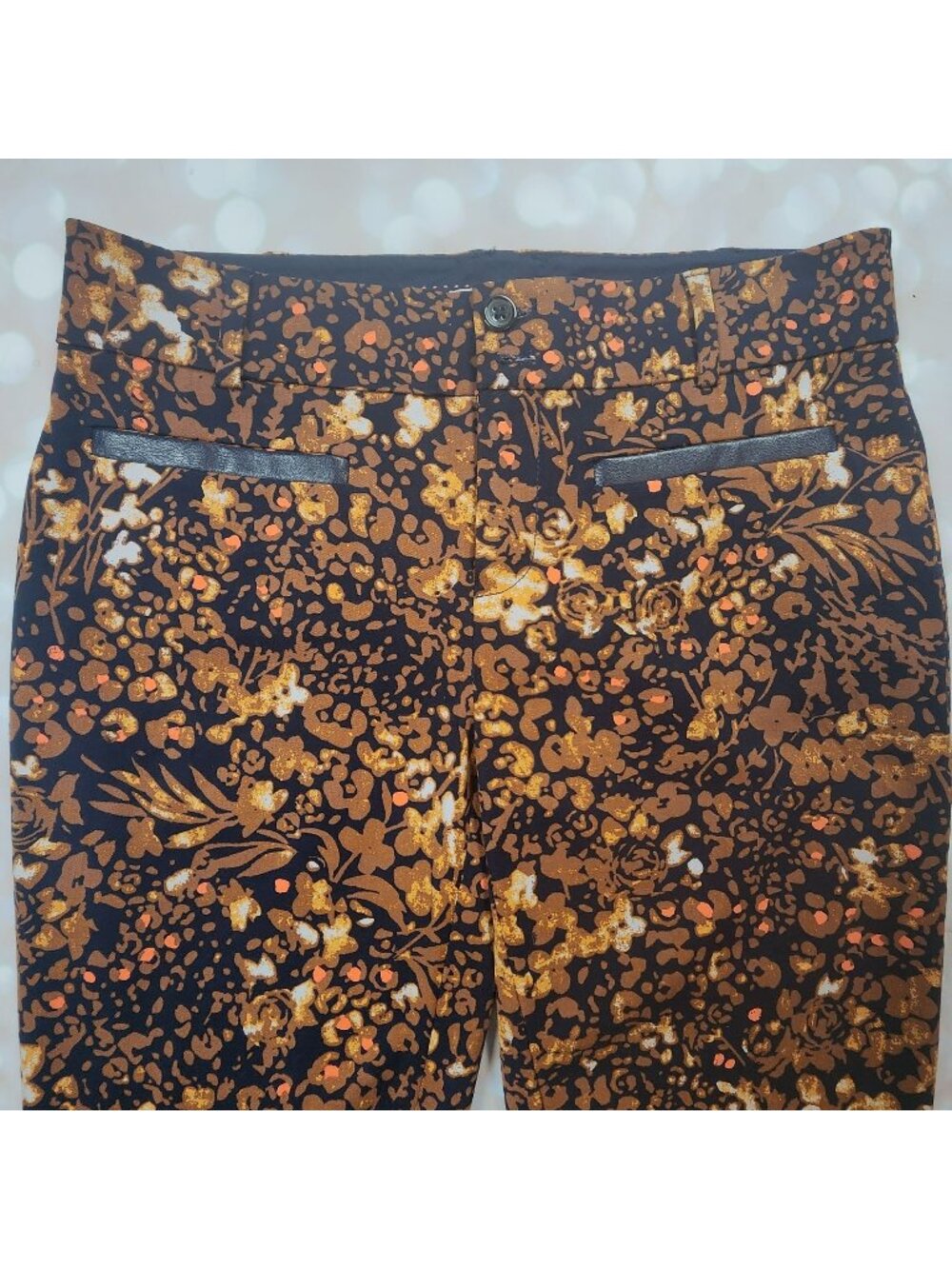 Anthropologie The Essential Slim Floral Trouser, Women's 4